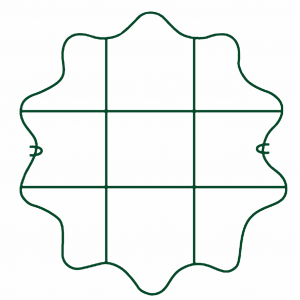 Plant Support Grid 21" Scalloped Circle