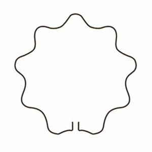 Plant Support Ring 19" Scalloped Circle