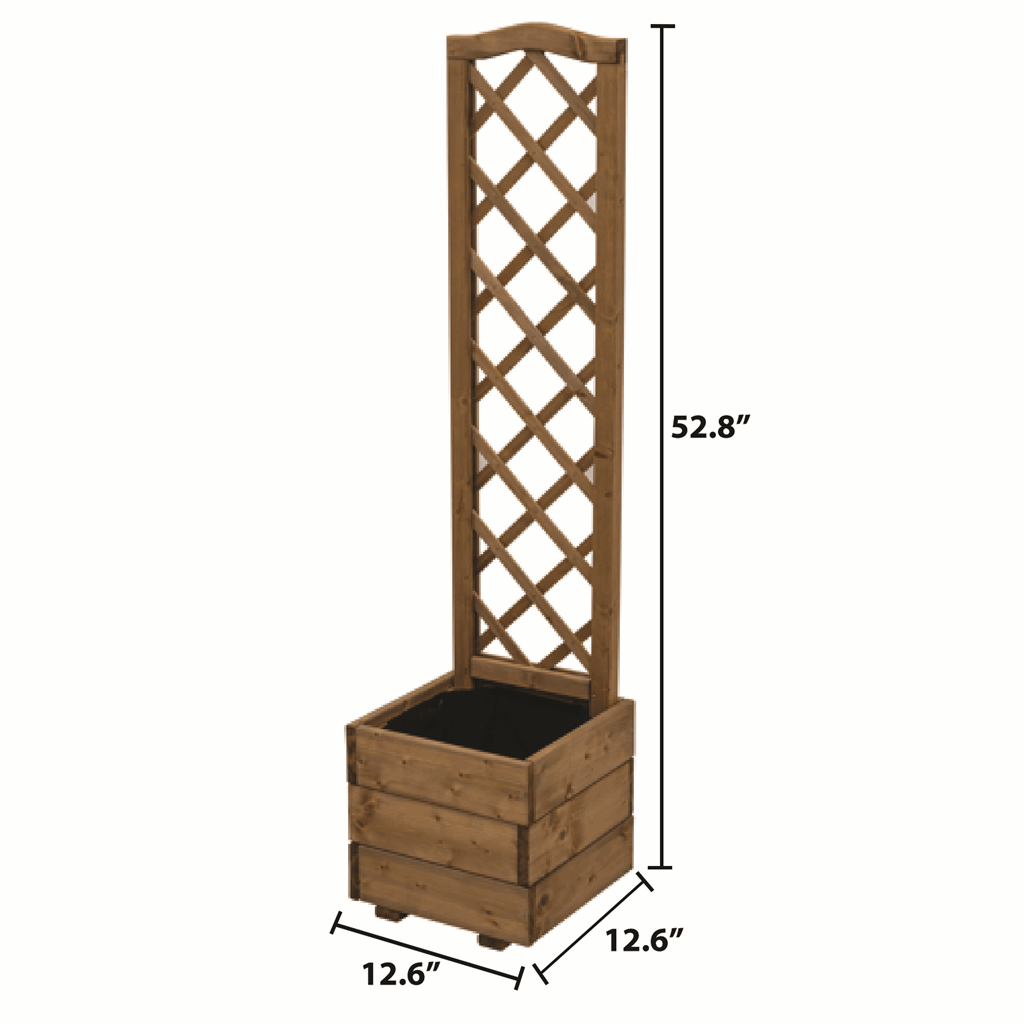 Small Flower Box with Scalloped Trellis - Image 4