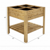 Square Raised Bed with Shelf - Image 4
