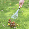 Stainless Steel Hand Rake with Bamboo Handle - Image 2