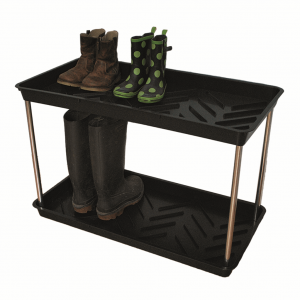 Two Tier Black Boot Tray