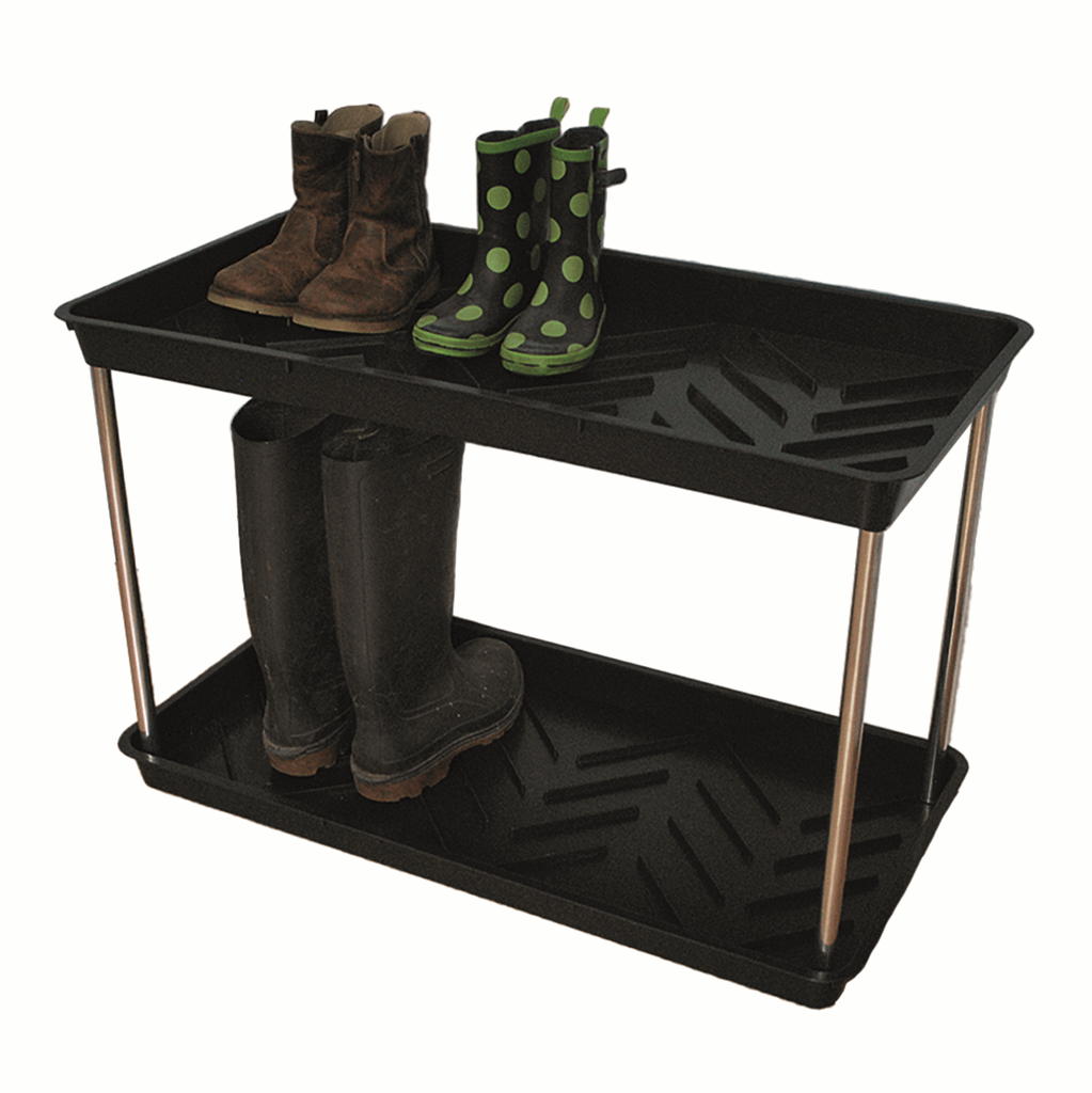 Two Tier Black Boot Tray